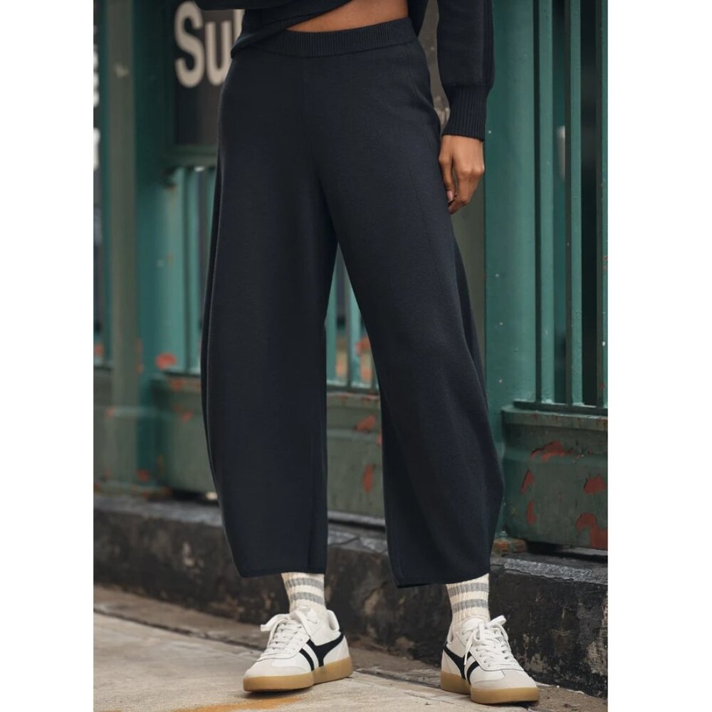 Daily Practice by Anthropologie Knit Racing Joggers Sweatpants Black XL